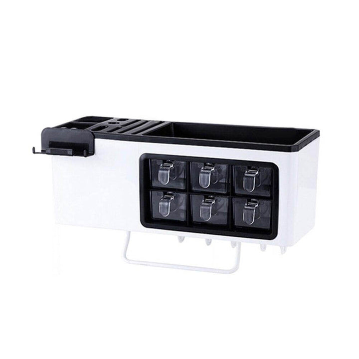 Lisslune | Multipurpose Useful Shelf Seasoning Storage Organizer with Phone Holder