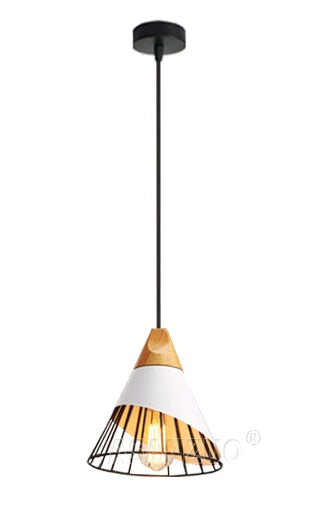 Lisslune | Modern Wooden Cone Pendant Lights