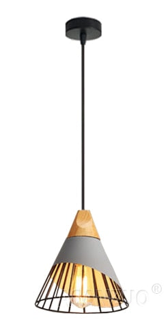 Lisslune | Modern Wooden Cone Pendant Lights