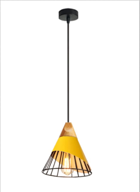 Lisslune | Modern Wooden Cone Pendant Lights