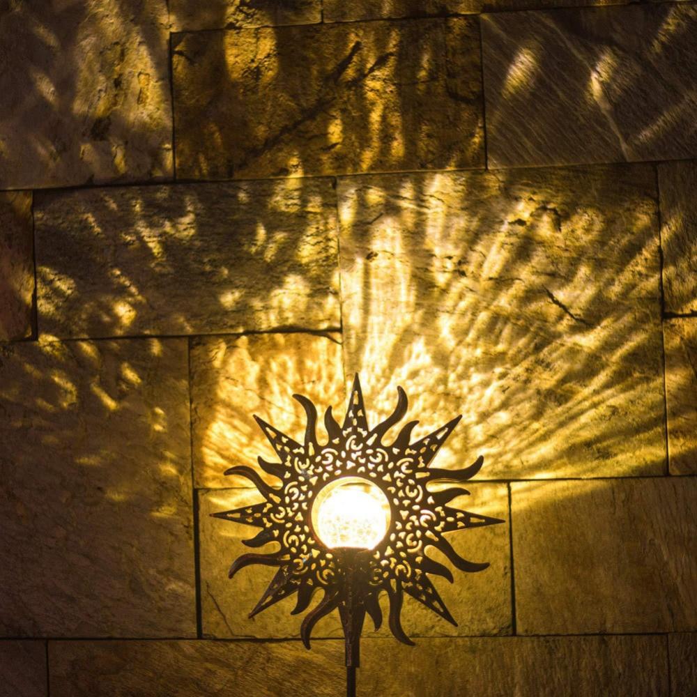 Lisslune | IgnisLuxe LED Garden Light with Artificial Flame Look | Solar Powered | Atmospheric Outdoor Lighting | Decor for Garden & Terrace