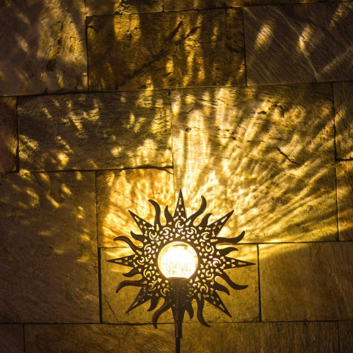 Lisslune | IgnisLuxe LED Garden Light with Artificial Flame Look | Solar Powered | Atmospheric Outdoor Lighting | Decor for Garden & Terrace