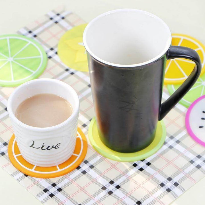 Lisslune | 5pcs Silicon Custom Fruit Coasters