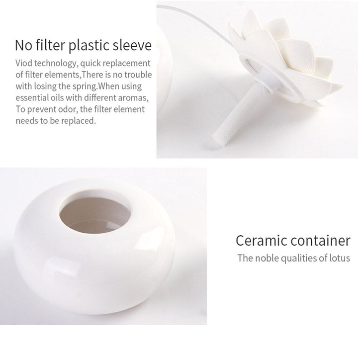 Lisslune | Lotus Ceramic Simplicity Aroma Humidifier