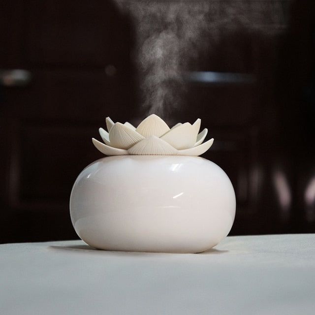 Lisslune | Lotus Ceramic Simplicity Aroma Humidifier