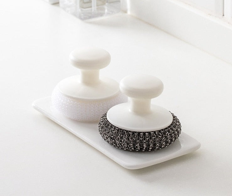 Lisslune | Easy Dishwashing Stainless Steel Ball Brush