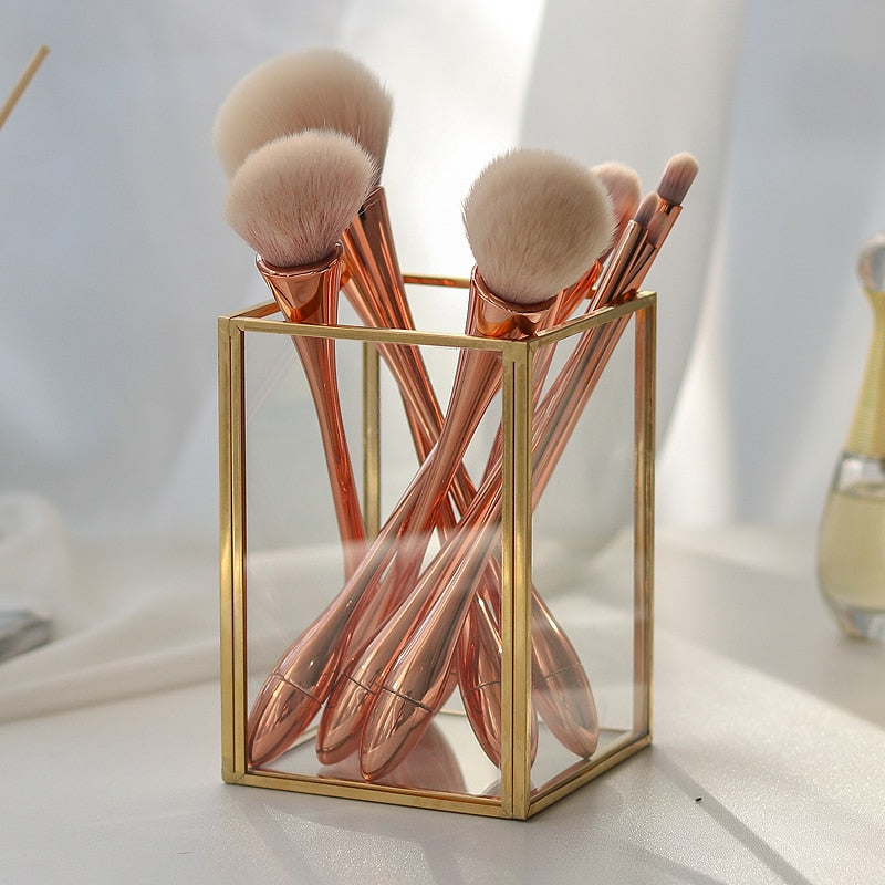 Lisslune | Glass Makeup Brush Holder