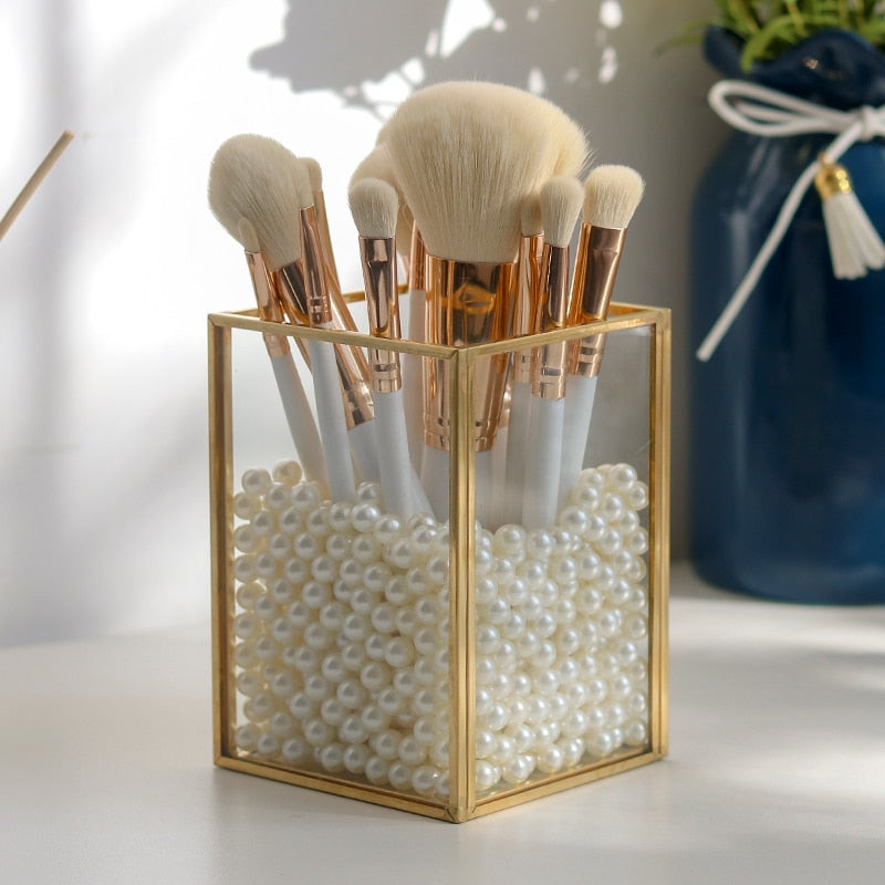 Lisslune | Glass Makeup Brush Holder