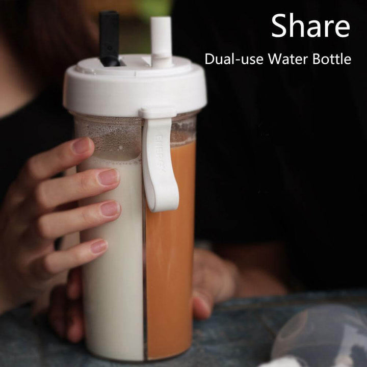 Lisslune | Dual Straw Separate Bottle