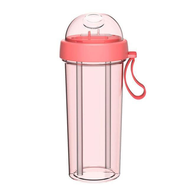 Lisslune | Dual Straw Separate Bottle