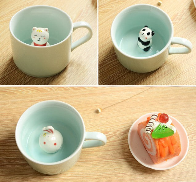 Lisslune | 3D Creative Cartoon Animal Ceramic Mugs
