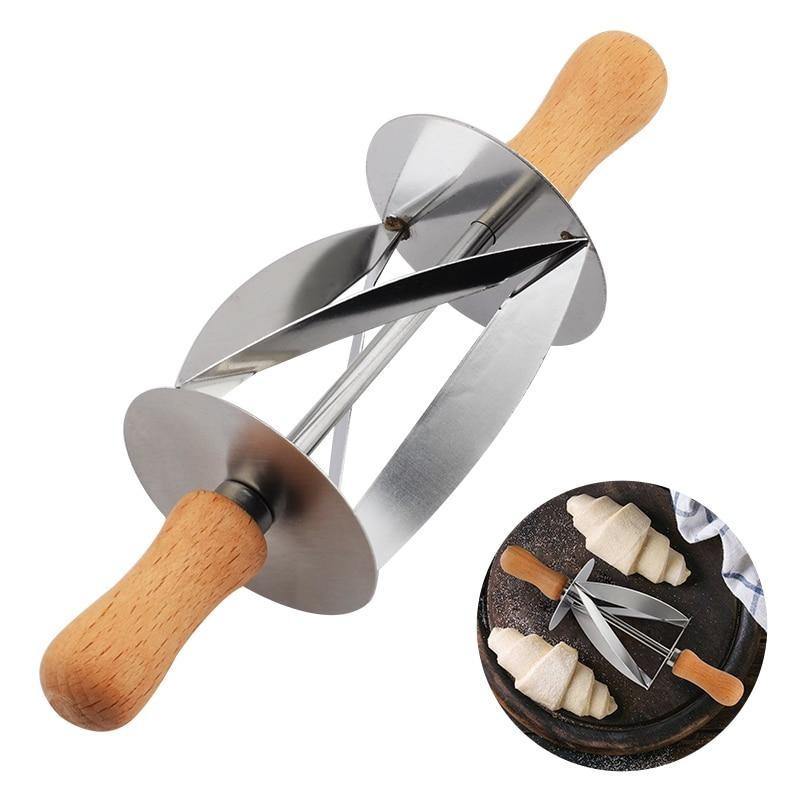 Lisslune | Stainless Steel Croissant Bread Rolling Cutter