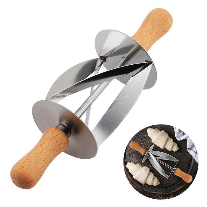 Lisslune | Stainless Steel Croissant Bread Rolling Cutter