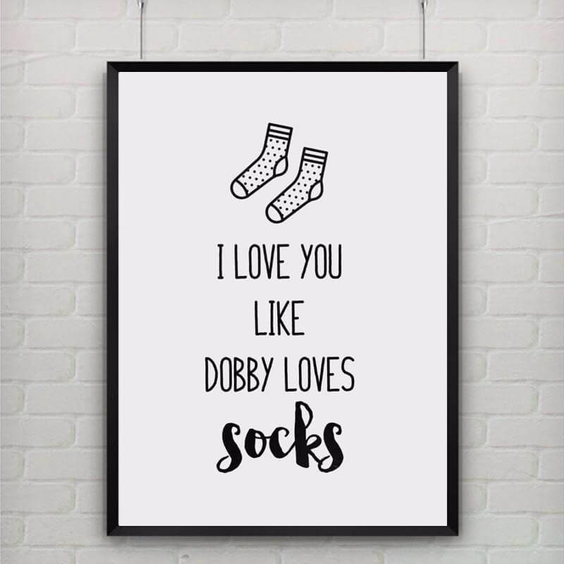 Lisslune | Dobby Cute Quotes Poster