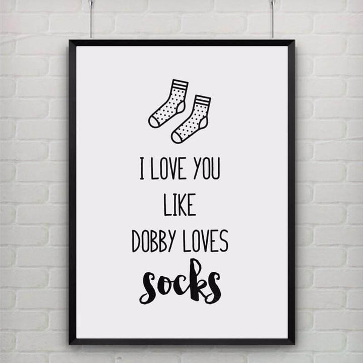 Lisslune | Dobby Cute Quotes Poster