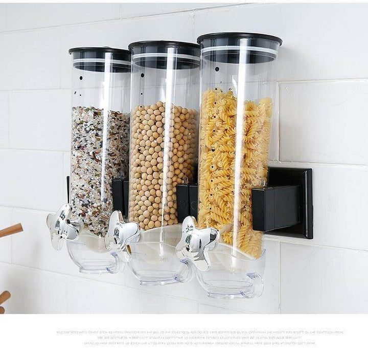 Lisslune | Wall-Mounted Transparent Cereal Dispenser