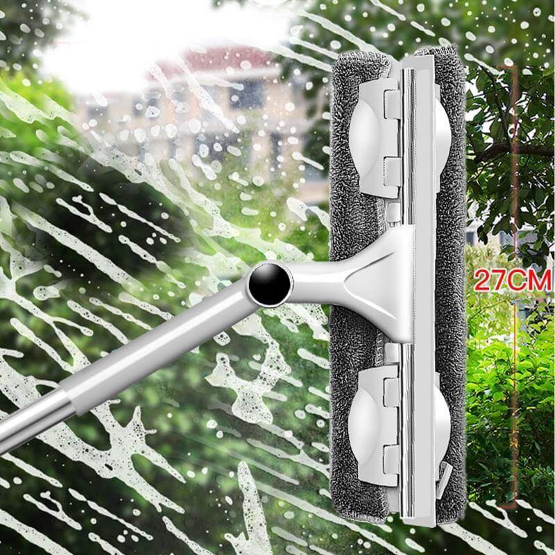 Lisslune | Long Handle Rotating Easy Window Cleaner Mop