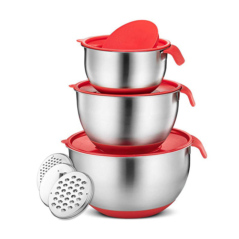 Lisslune | Non-Slip Multifunctional Grater Mixing Bowls