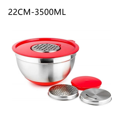 Lisslune | Non-Slip Multifunctional Grater Mixing Bowls