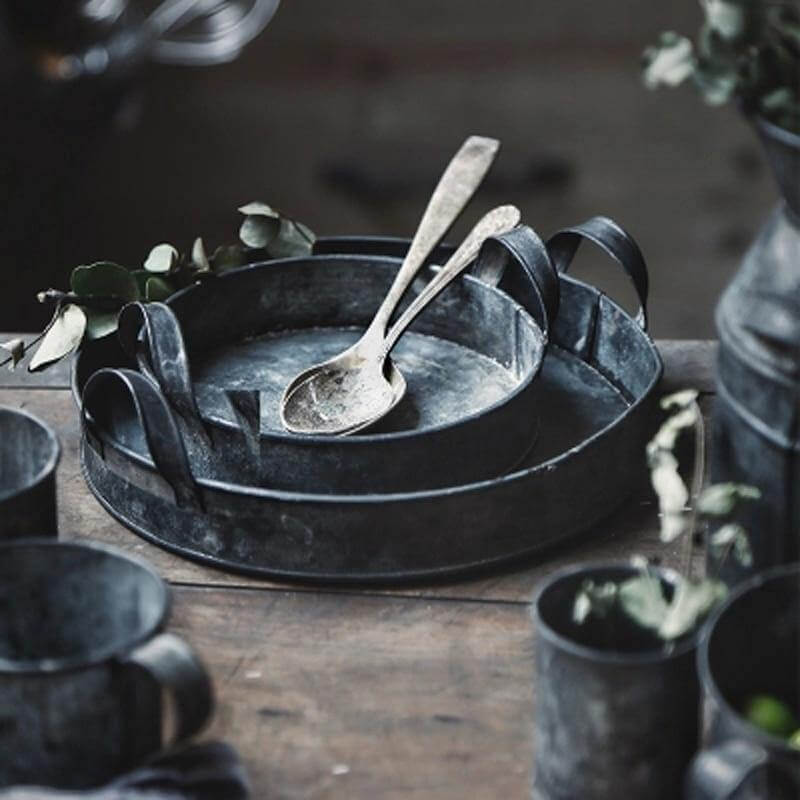 Lisslune | Rustic Wrought Iron Serving Set