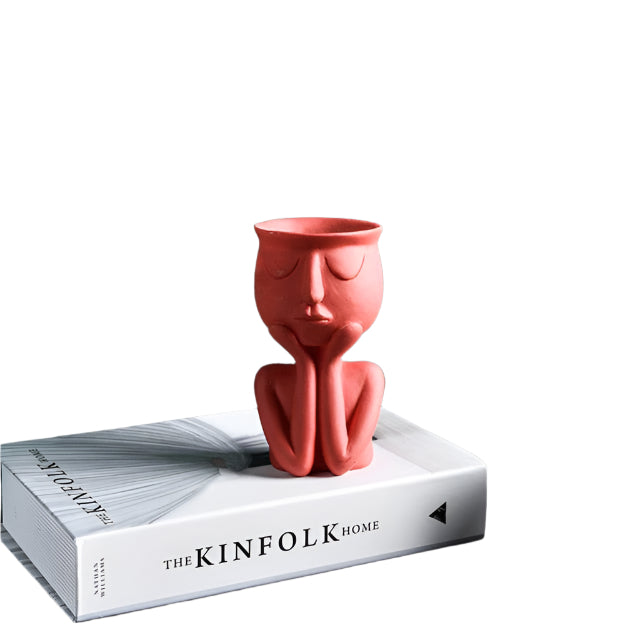 Lisslune | MiniLeaf Ceramic Succulent Pot – Stylish Small Plant Box