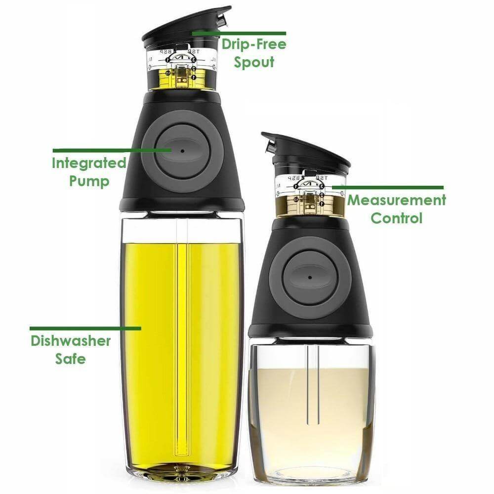 Lisslune | 2pcs Drip-Free Olive Oil Dispenser Set