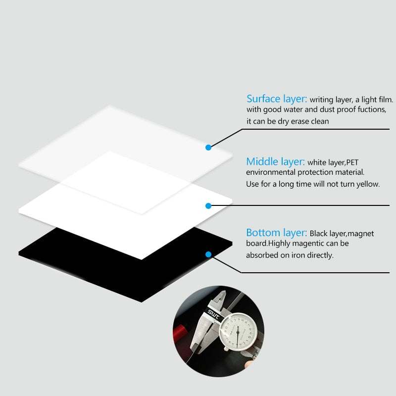 Lisslune | Magnetic Refrigerator Whiteboard
