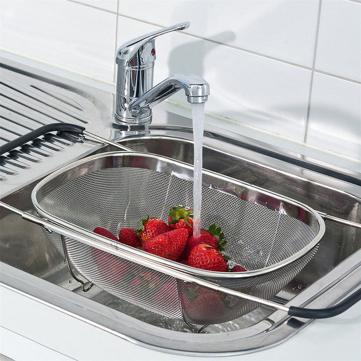 Lisslune | Retractable Oval Sink Drain Basket