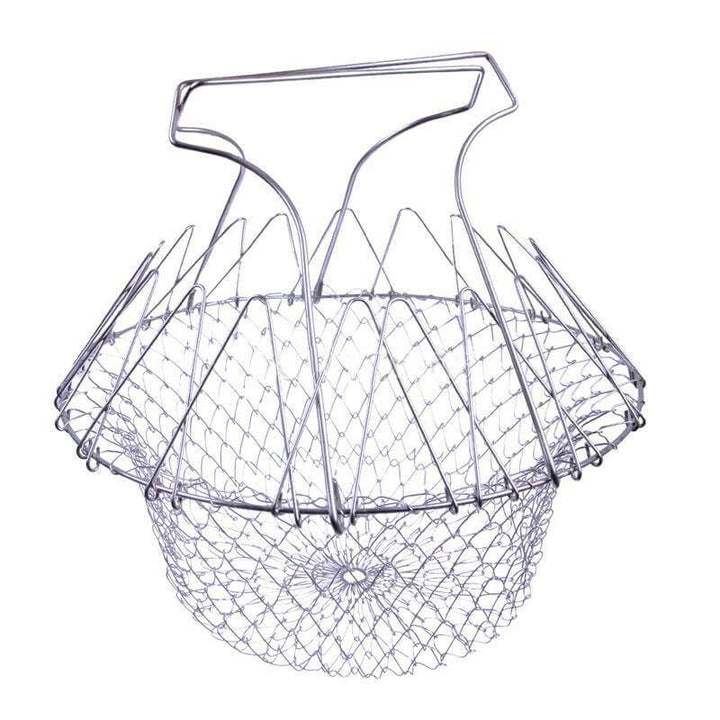 Lisslune | Multifunctional Stainless Steel Folding Deep Fry Drainer Basket