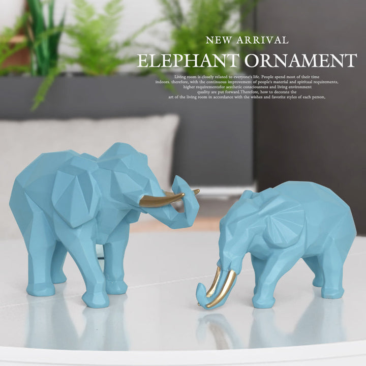 Lisslune | Elegant Resin Modern Elephant Statue