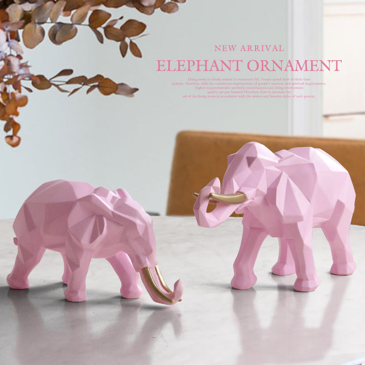 Lisslune | Elegant Resin Modern Elephant Statue