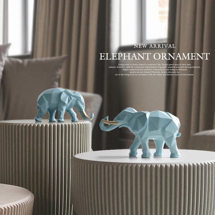 Lisslune | Elegant Resin Modern Elephant Statue