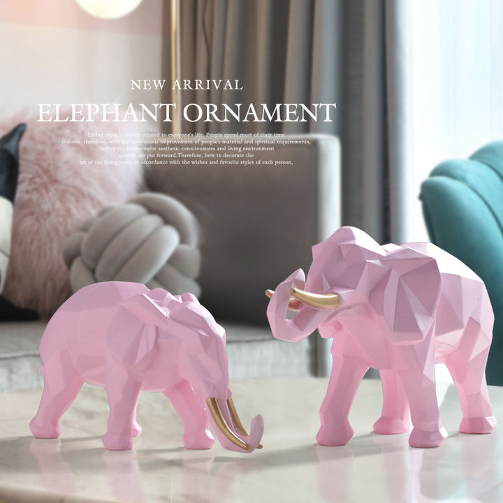 Lisslune | Elegant Resin Modern Elephant Statue