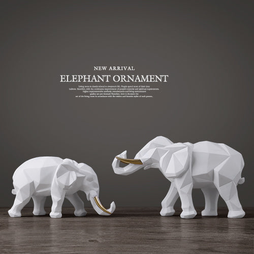 Lisslune | Elegant Resin Modern Elephant Statue
