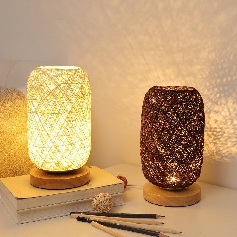 Lisslune | Table lamp made of rattan wood