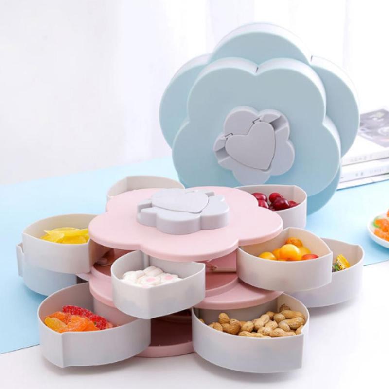 Lisslune | Petal-Shape Rotating Snack Box