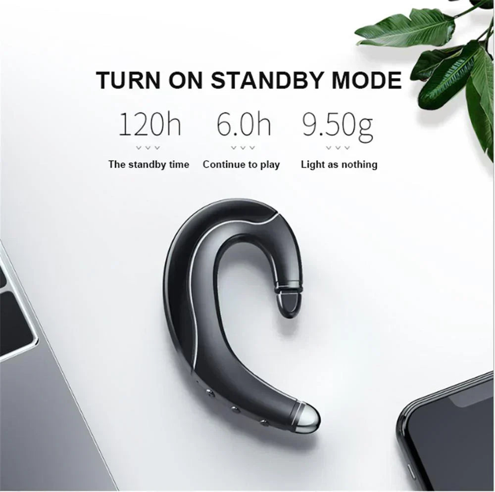 Lisslune | Wireless Open-Ear Headset "AirTone" with Bone Conduction and Bluetooth