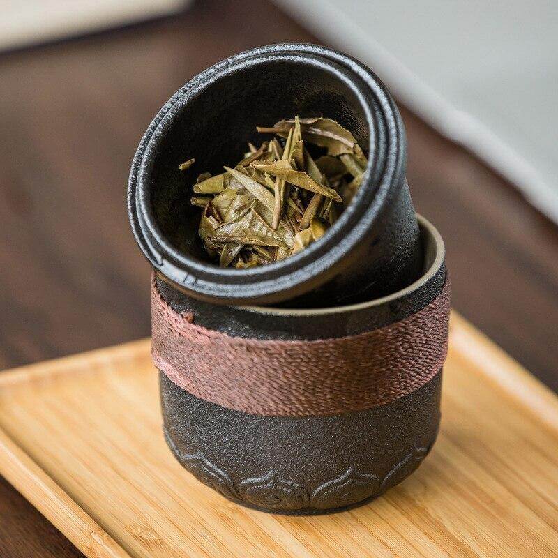 Lisslune | Portable Chinese Kung Fu Ceramic Tea Mug