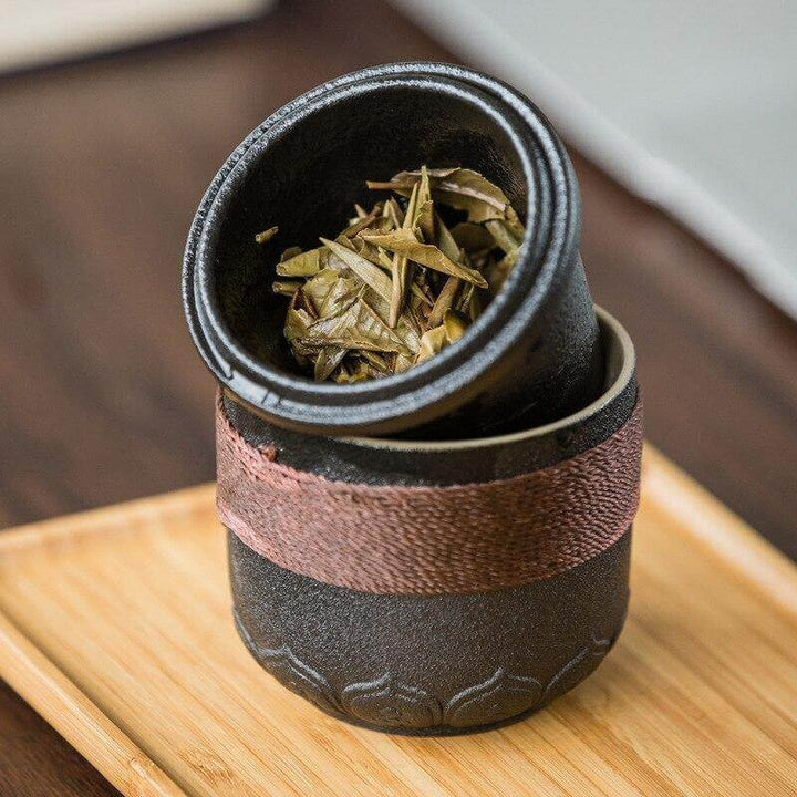 Lisslune | Portable Chinese Kung Fu Ceramic Tea Mug