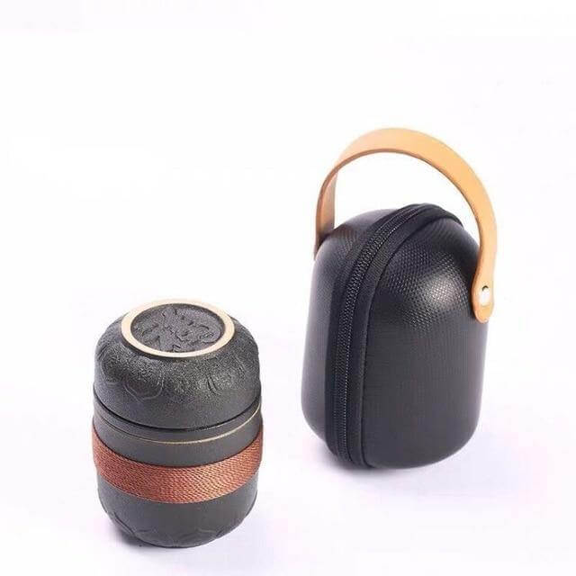 Lisslune | Portable Chinese Kung Fu Ceramic Tea Mug