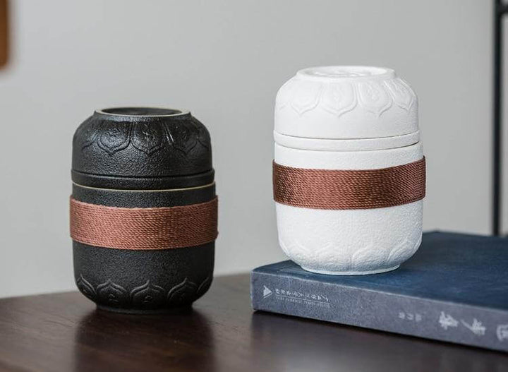 Lisslune | Portable Chinese Kung Fu Ceramic Tea Mug