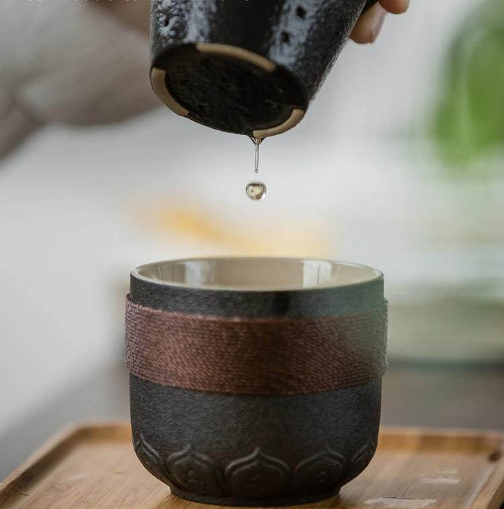 Lisslune | Portable Chinese Kung Fu Ceramic Tea Mug