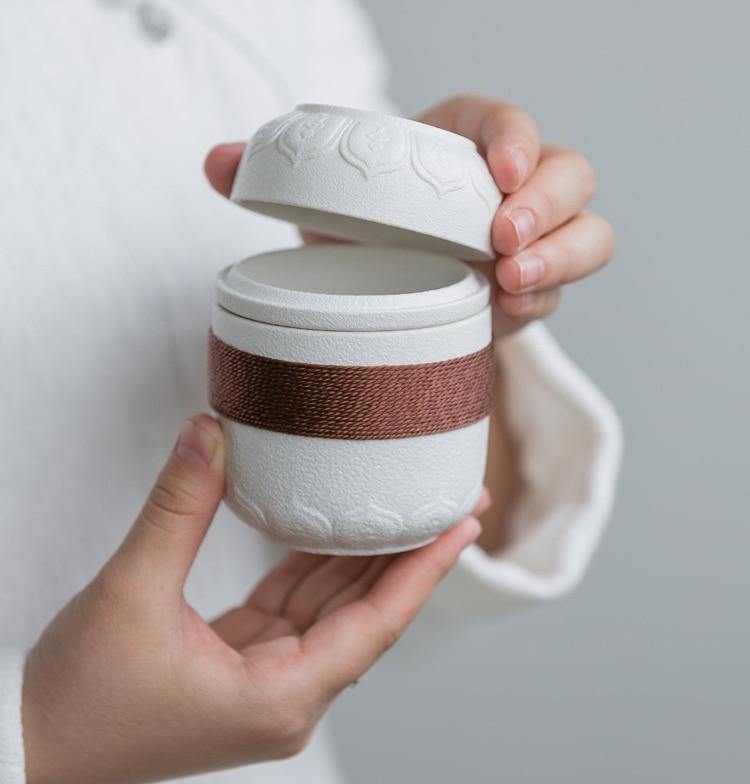 Lisslune | Portable Chinese Kung Fu Ceramic Tea Mug