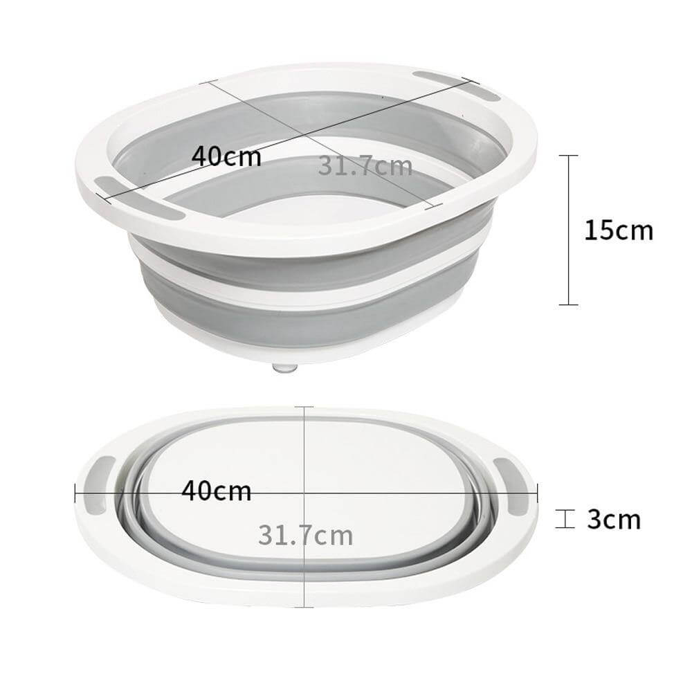 Lisslune | 3 In 1 Multifunctional Foldable Dish Tub Cutting Board
