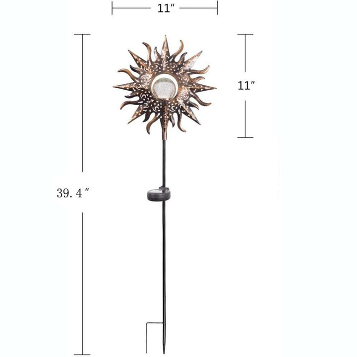 Lisslune | IgnisLuxe LED Garden Light with Artificial Flame Look | Solar Powered | Atmospheric Outdoor Lighting | Decor for Garden & Terrace