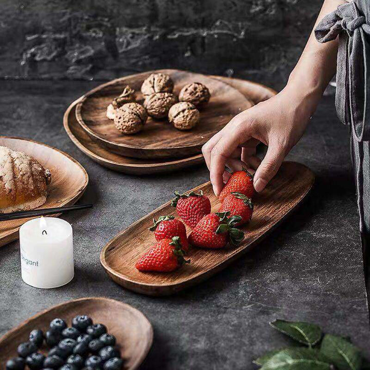 Lisslune | Irregular Natural Wood Plates