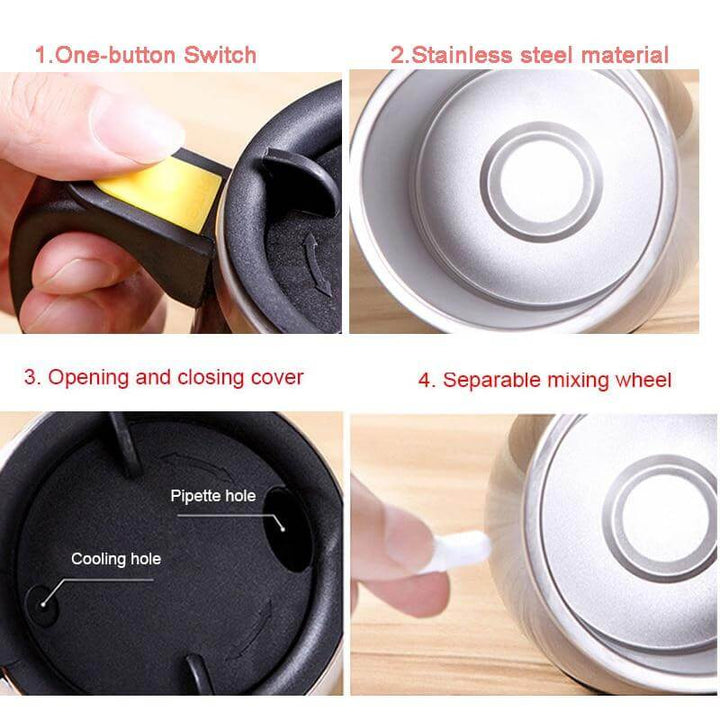 Lisslune | Portable Self Stirring Coffee Mugs