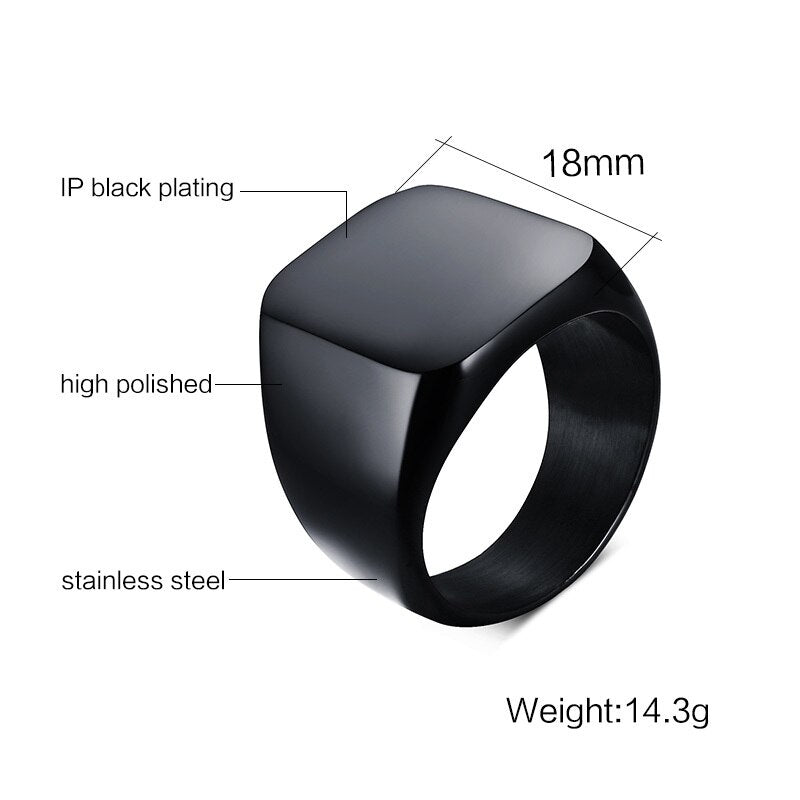 Lisslune | Cool Fashion Individuality Signet Ring for Men
