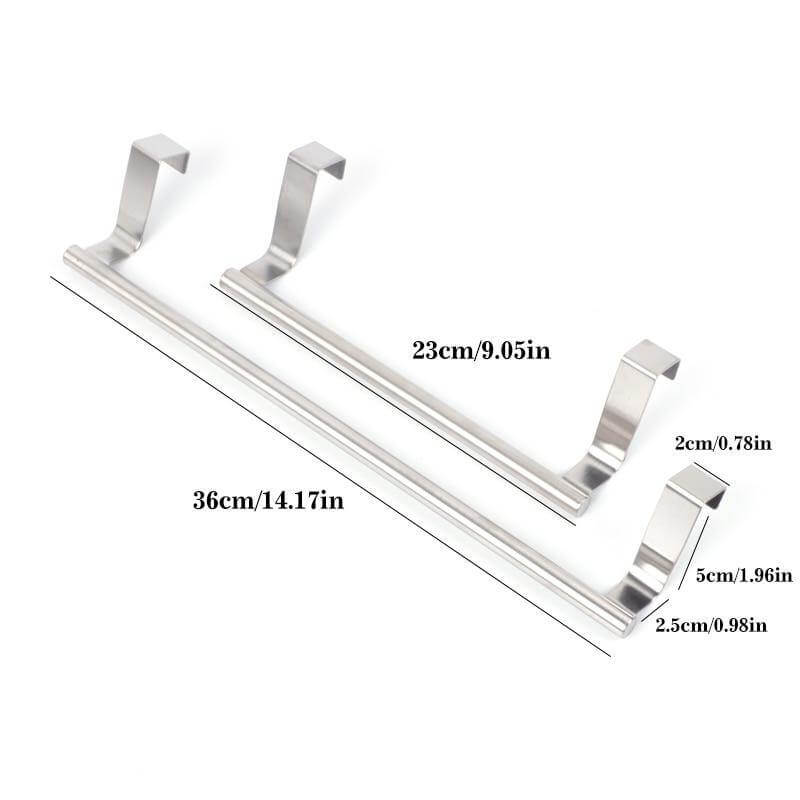 Lisslune | Metal Durable Stainless Steel Cabinet Towel Hanger