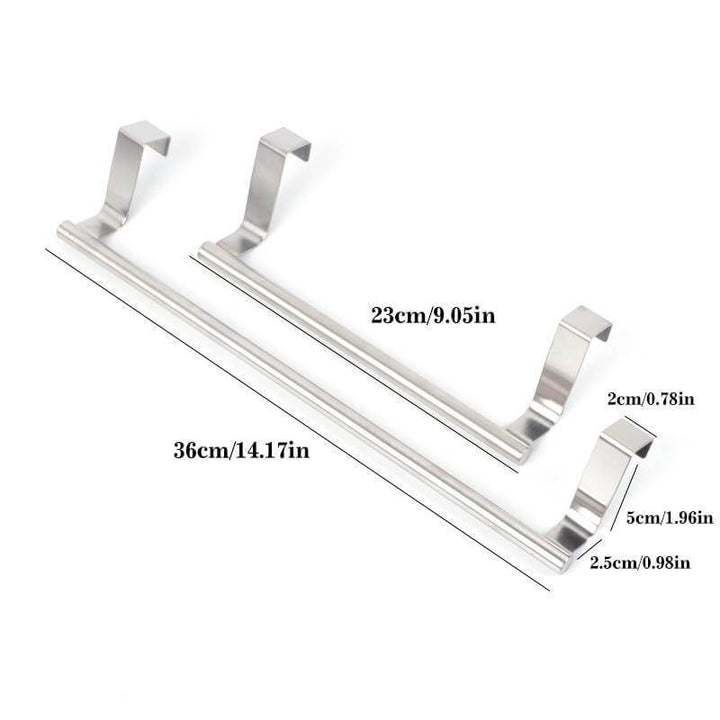 Lisslune | Metal Durable Stainless Steel Cabinet Towel Hanger